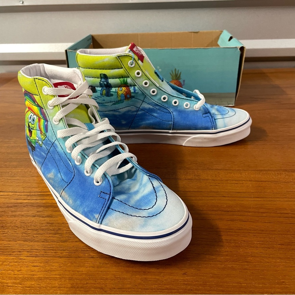 Vans X Spongebob Sk8-Hi Imaginaaation High Top Sneaker Size 10
